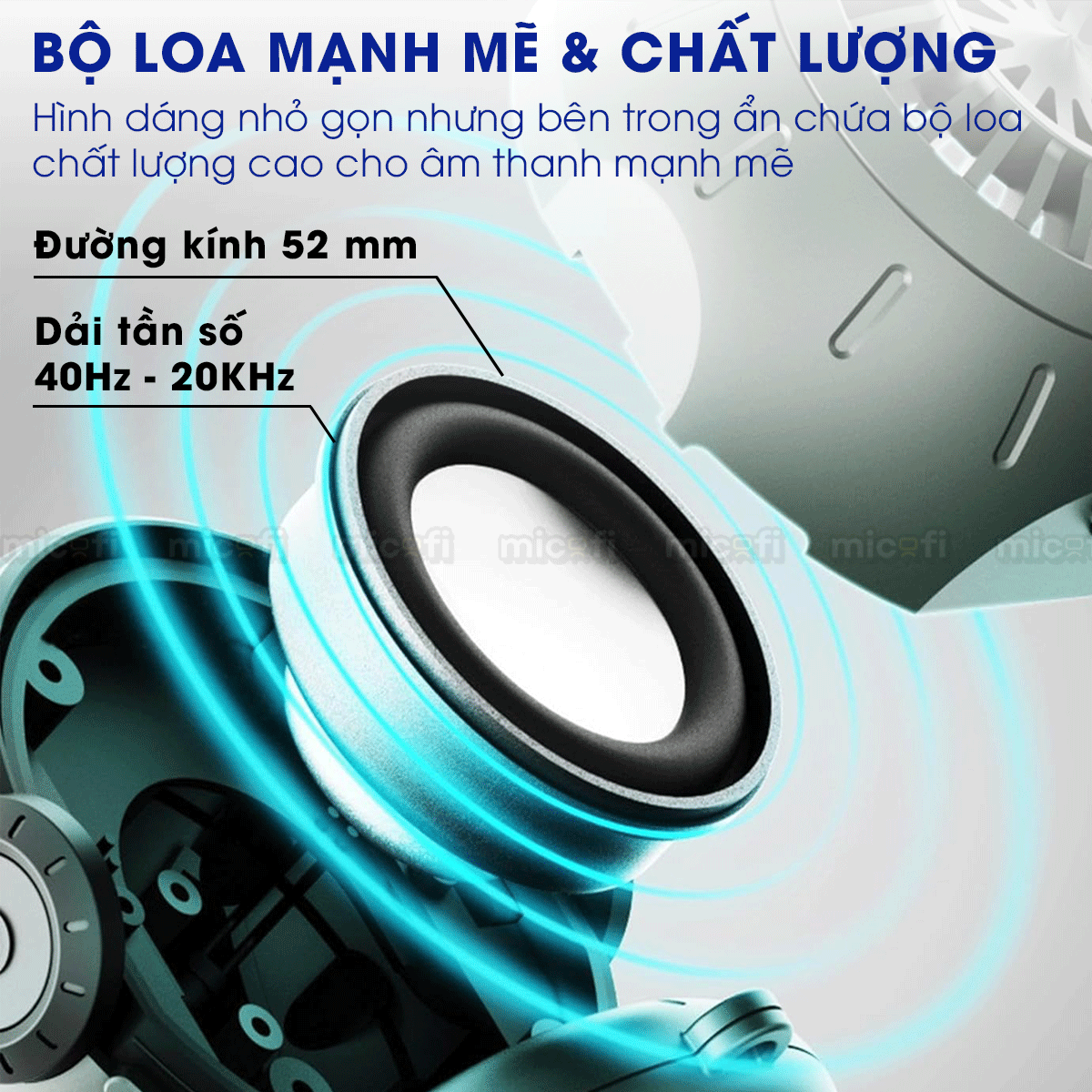 Loa Bluetooth Mini Micofi Nghe Nhạc Bass Mạnh, Loa Mini Bluetooth Có Đèn Phi Hành Gia Không Dây, Bluetooth 5.3