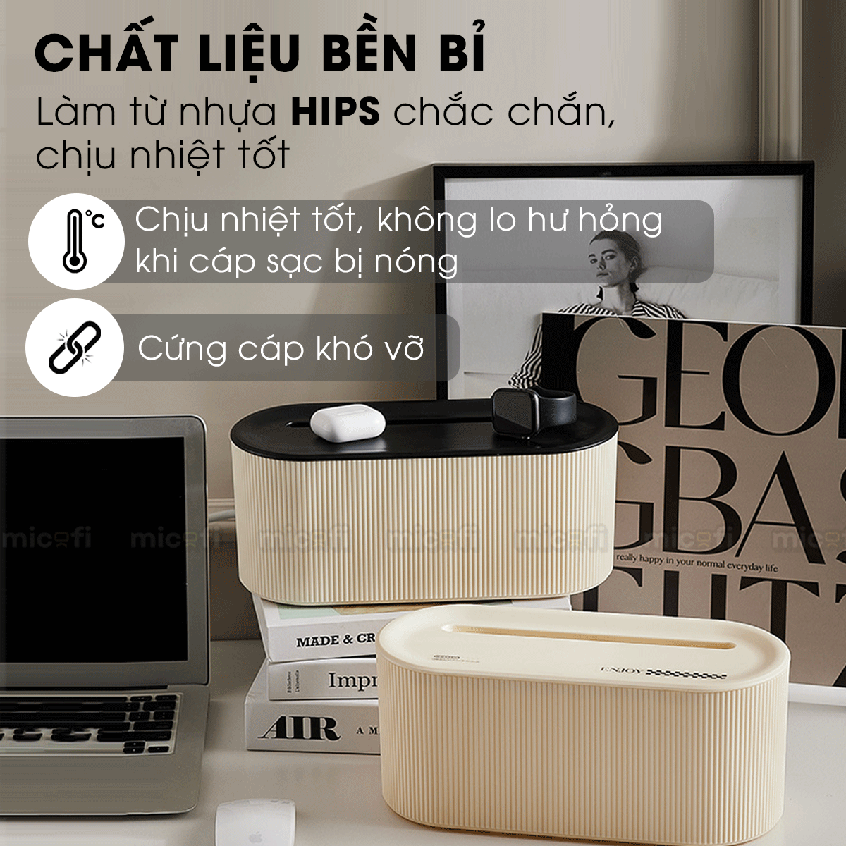 Hộp Đựng Ổ Cắm Điện Micofi, Hộp Che Ổ Điện, Sạc, Dây Điện Trang Trí Bảo Vệ An Toàn Bằng Nhựa