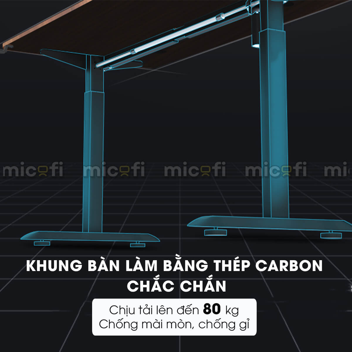 Bàn Nâng Hạ Micofi Office Desk Điện Điều Chỉnh Chiều Cao Thông Minh