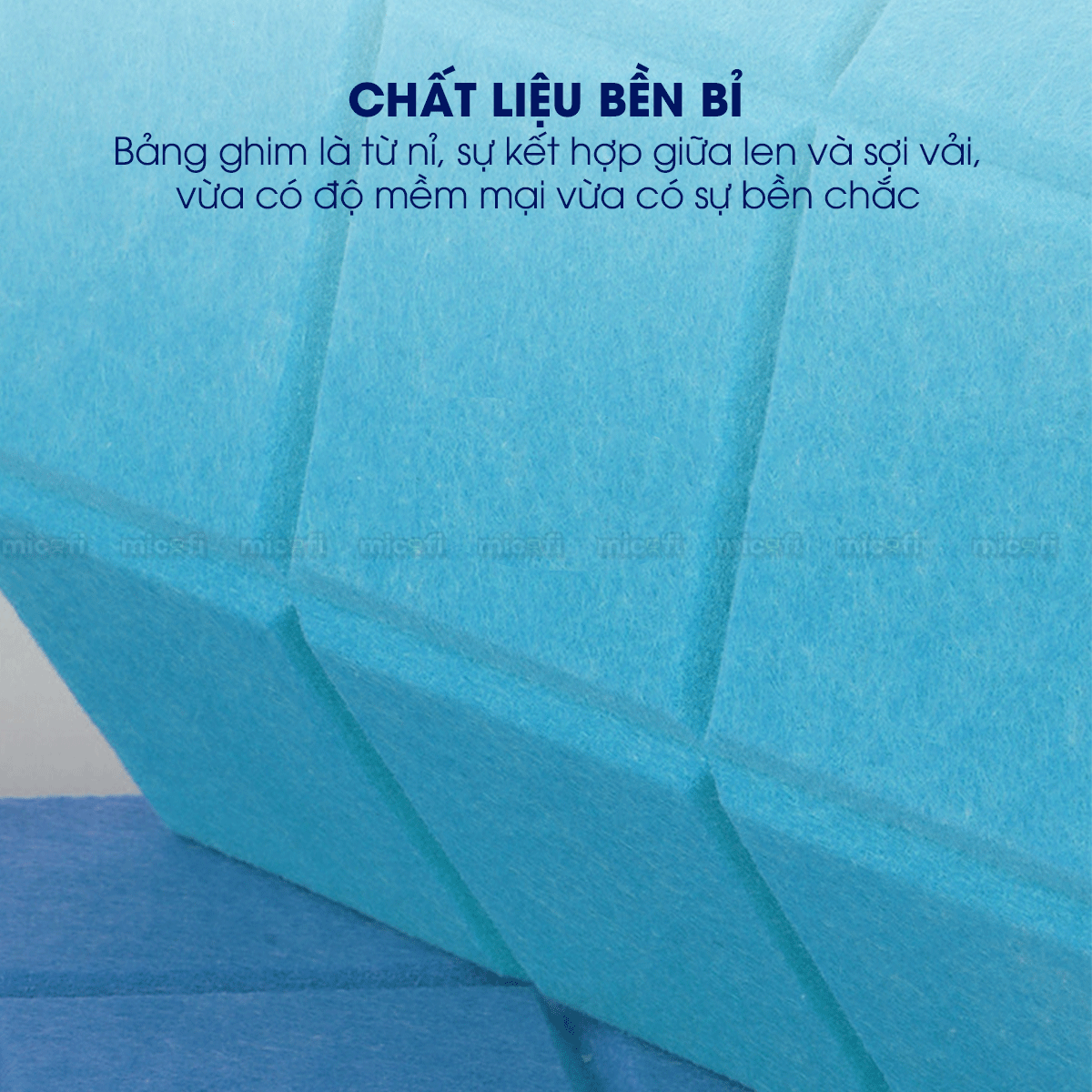 Miếng Dán Tường Micofi, Tấm Bảng Ghim Decor Tường, Bảng Ghim Nỉ Trang Trí Cửa Phòng Thông Báo, Ảnh, Note Ghi Chú