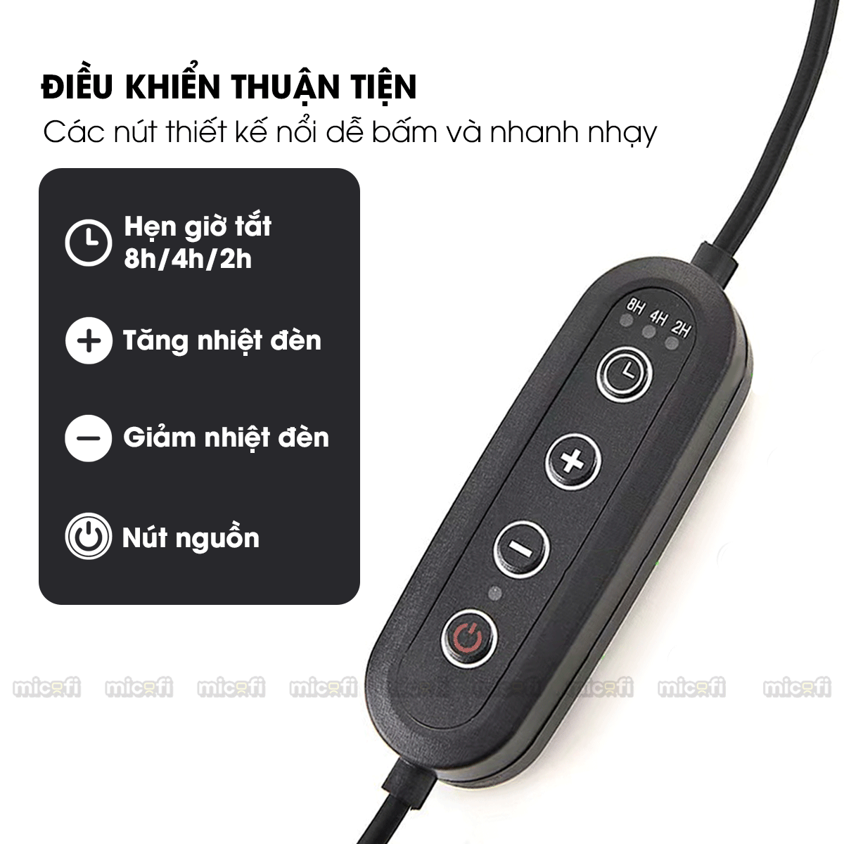 Đèn Nến Micofi Thơm Phòng Để Bàn Decor, Đèn Đốt Nến Thơm Phòng Khách Và Ngủ, Xông Tinh Dầu Điện Tử Trang Trí Có Hẹn Giờ