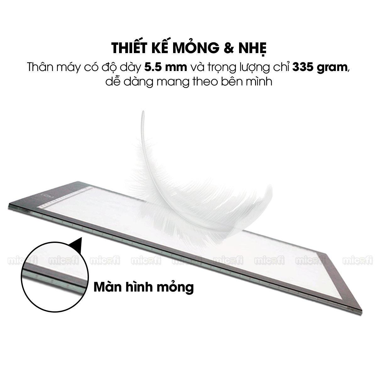 Bảng Vẽ Hắt Sáng Micofi A4, Bảng Đèn Vẽ Tranh Kĩ Thuật Phát Sáng LED A5, Đèn Chiếu Tập Vẽ Scan Tranh Điều Chỉnh Độ Sáng