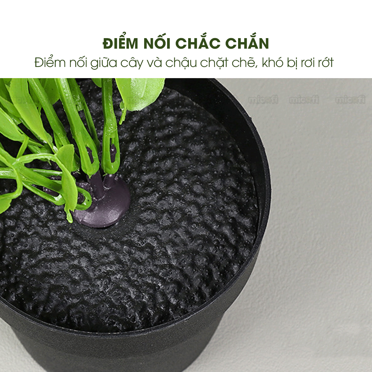 Chậu Cây Giả Dây Leo Micofi Trang Trí Nhựa Decor Ban Công, Cây Dây Leo Rủ Lá Cảnh Nhân Tạo Decor Phòng Ngủ Phòng Khách