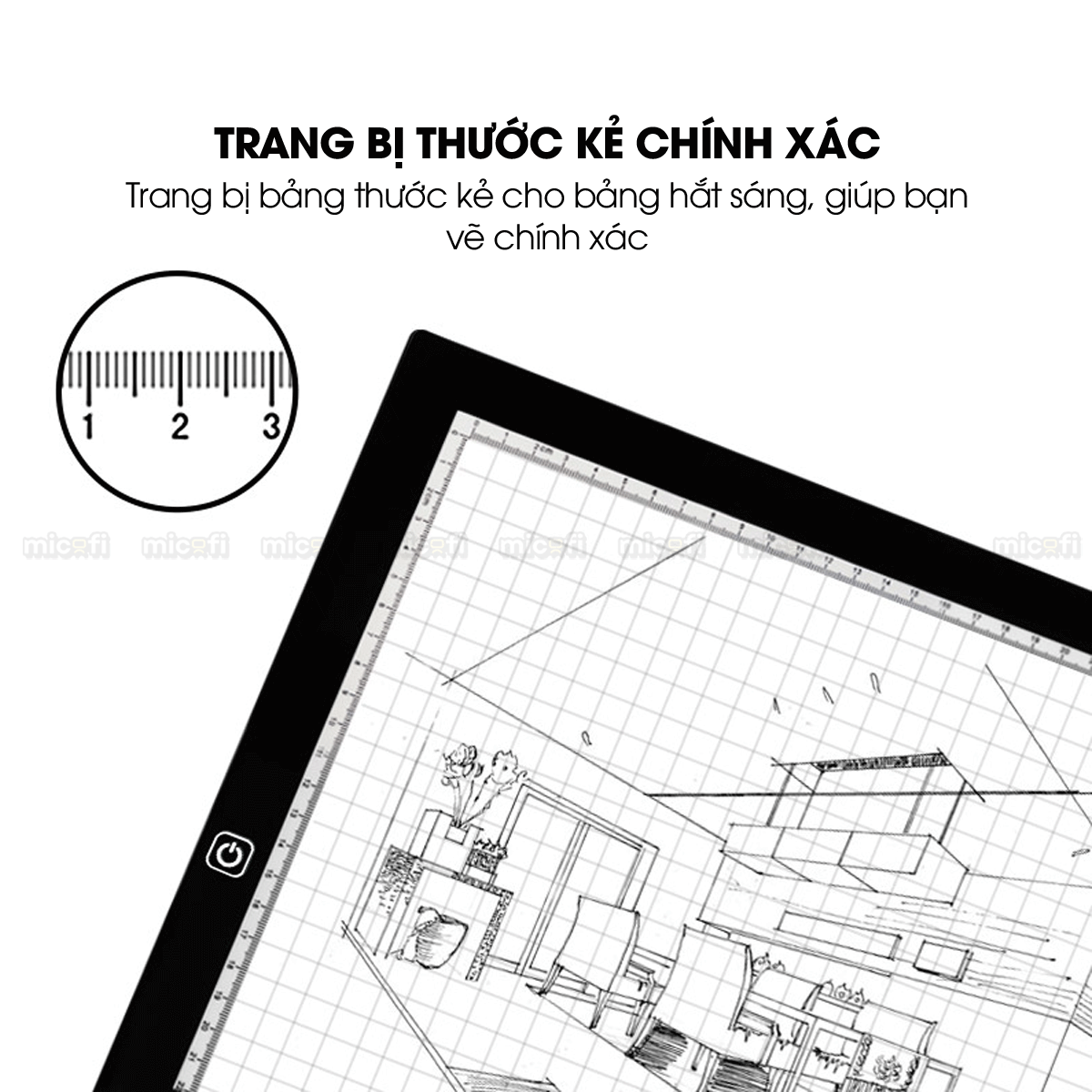 Bảng Vẽ Hắt Sáng Micofi A4, Bảng Đèn Vẽ Tranh Kĩ Thuật Phát Sáng LED A5, Đèn Chiếu Tập Vẽ Scan Tranh Điều Chỉnh Độ Sáng
