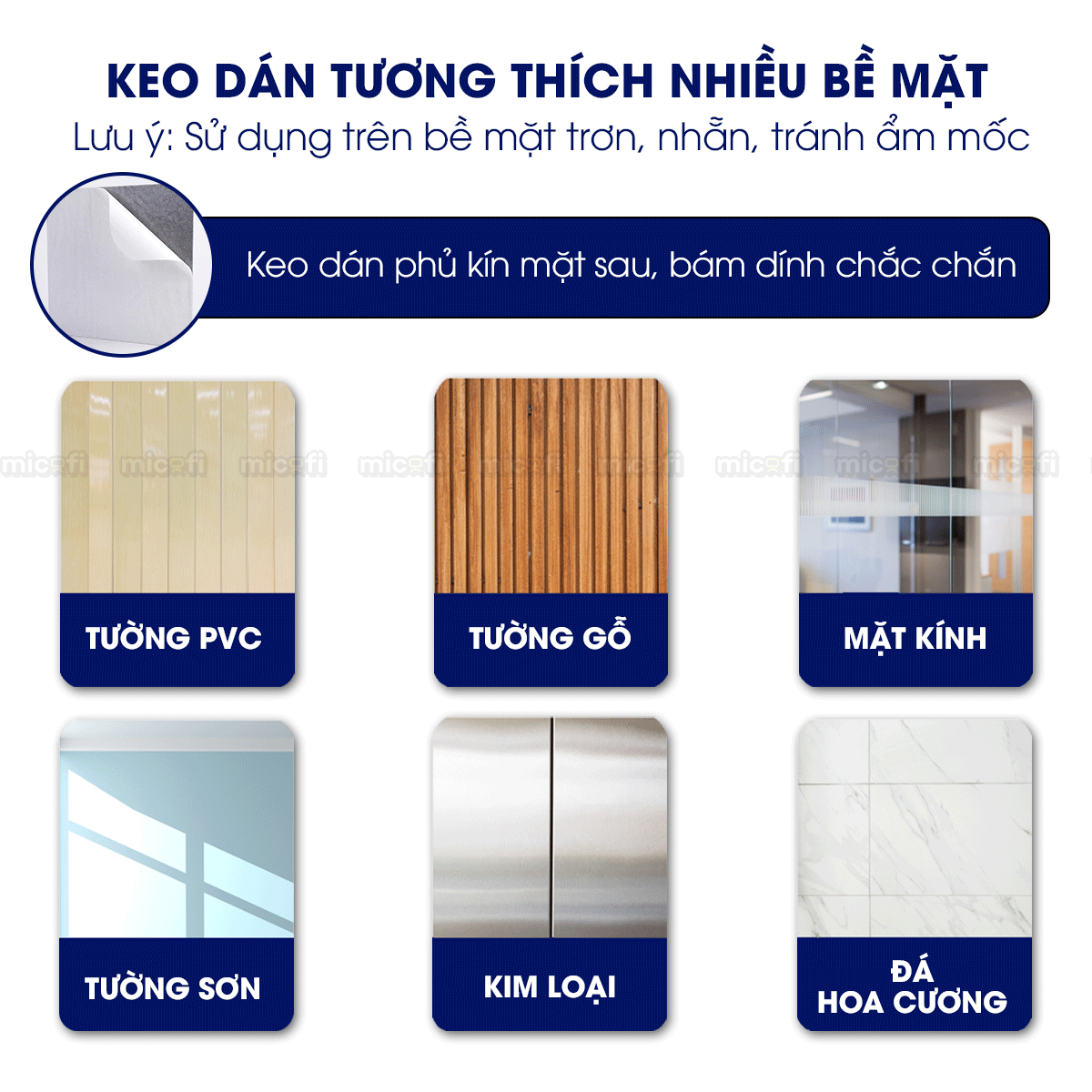 Miếng Dán Tường Micofi, Tấm Bảng Ghim Decor Tường, Bảng Ghim Nỉ Trang Trí Cửa Phòng Thông Báo, Ảnh, Note Ghi Chú
