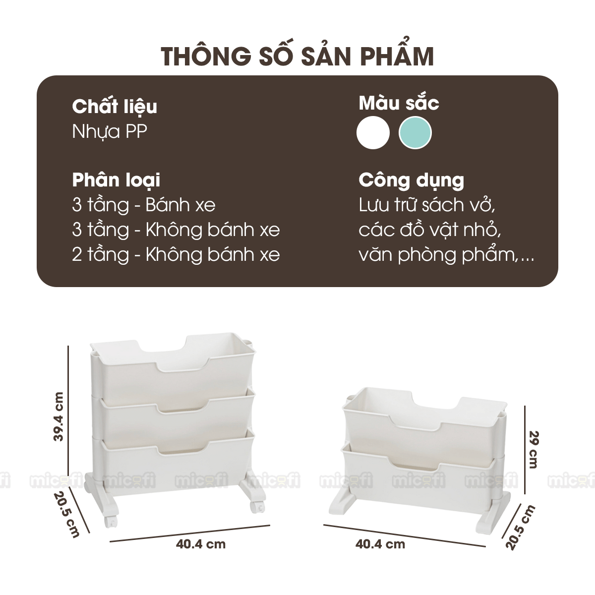 Kệ Sách Micofi, Giá Sách 3 Và 2 Tầng Có Bánh Xe, Kệ Đựng Hồ Sơ Đứng Nhiều Tầng Để Đồ Tài Liệu Giấy Tờ Văn Phòng Di Động