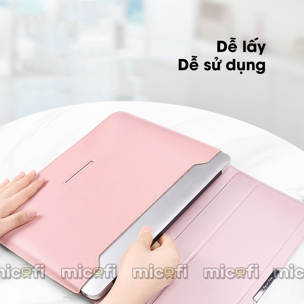 Túi Da Đựng Laptop Micofi Chống Nước Cho Máy Tính Macbook, Surface, Dell, Asus, Acer