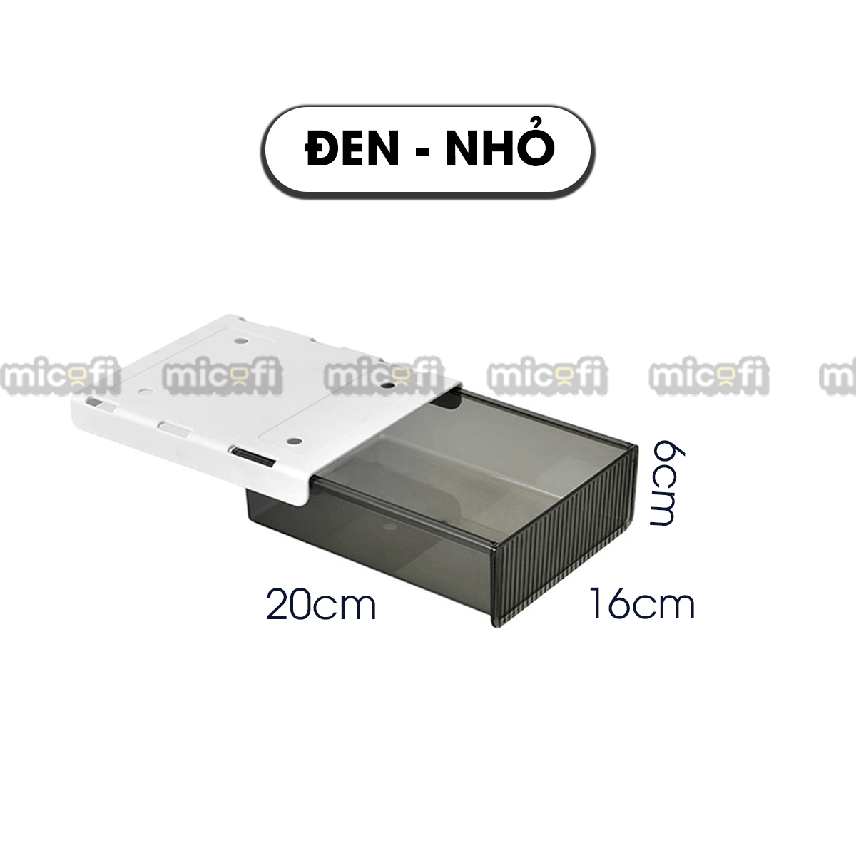Ngăn Kéo Dưới Bàn Micofi Trong Suốt, Đựng Đồ Văn Phòng Phẩm Tiện Lợi