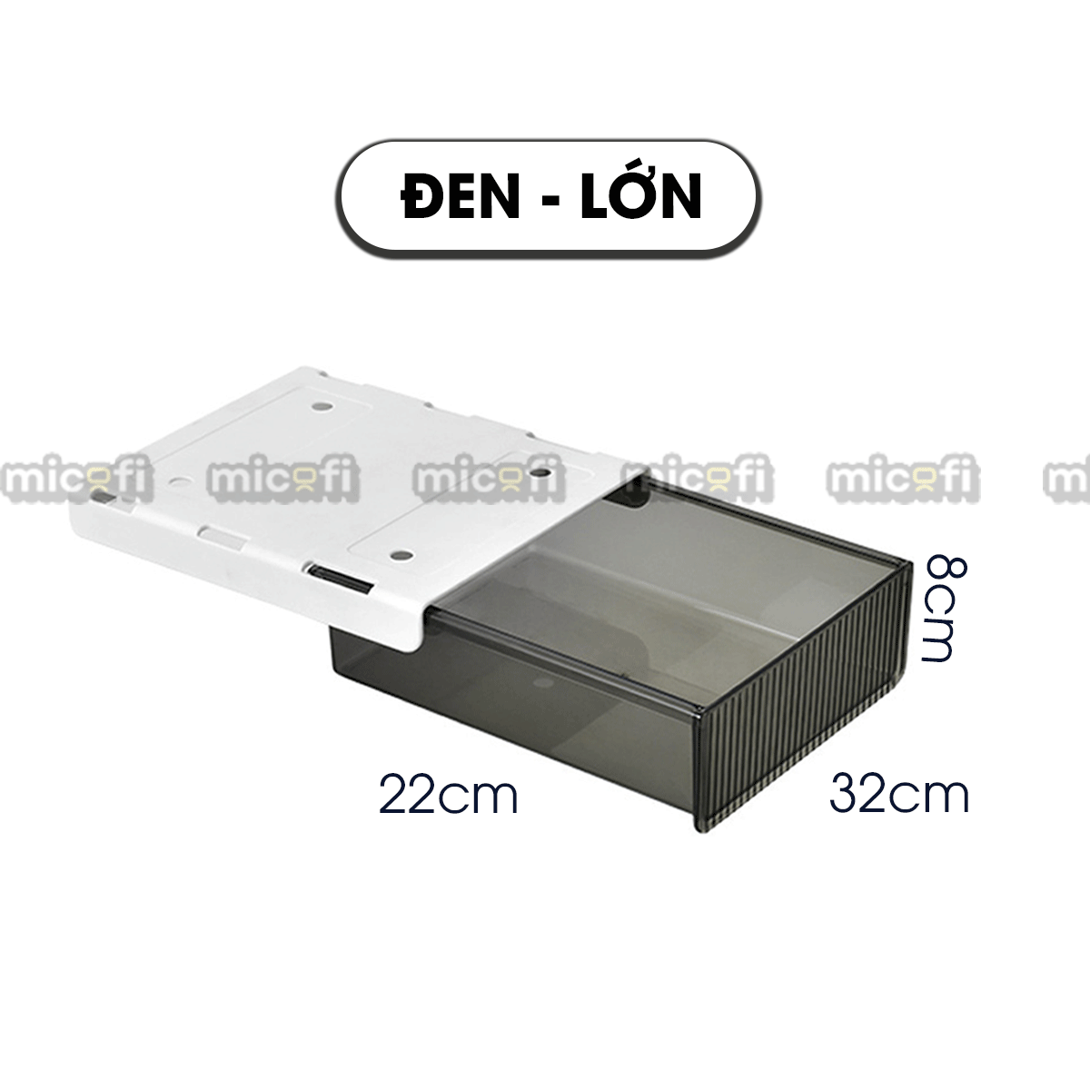 Ngăn Kéo Dưới Bàn Micofi Trong Suốt, Đựng Đồ Văn Phòng Phẩm Tiện Lợi