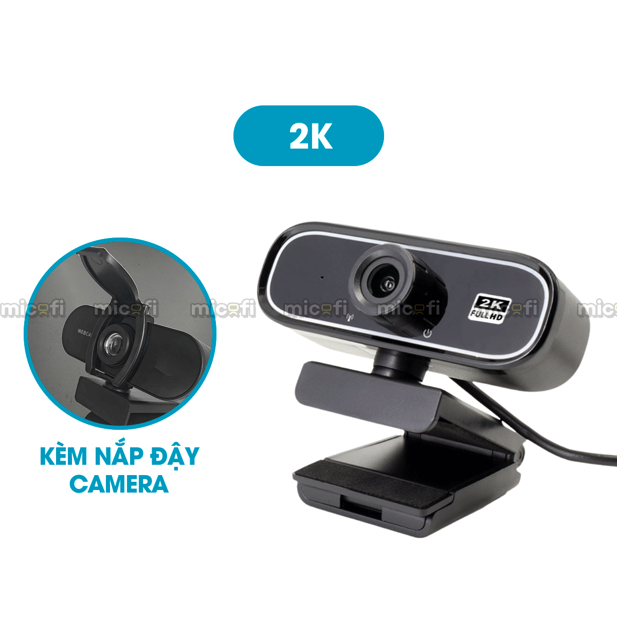 Webcam Micofi Camera Nét PC, Webcam Có Micro 2K Laptop 30FPS Máy Tính Bàn 1080P PC USB Hỗ Trợ Học Online Từ Xa Tiện Lợi