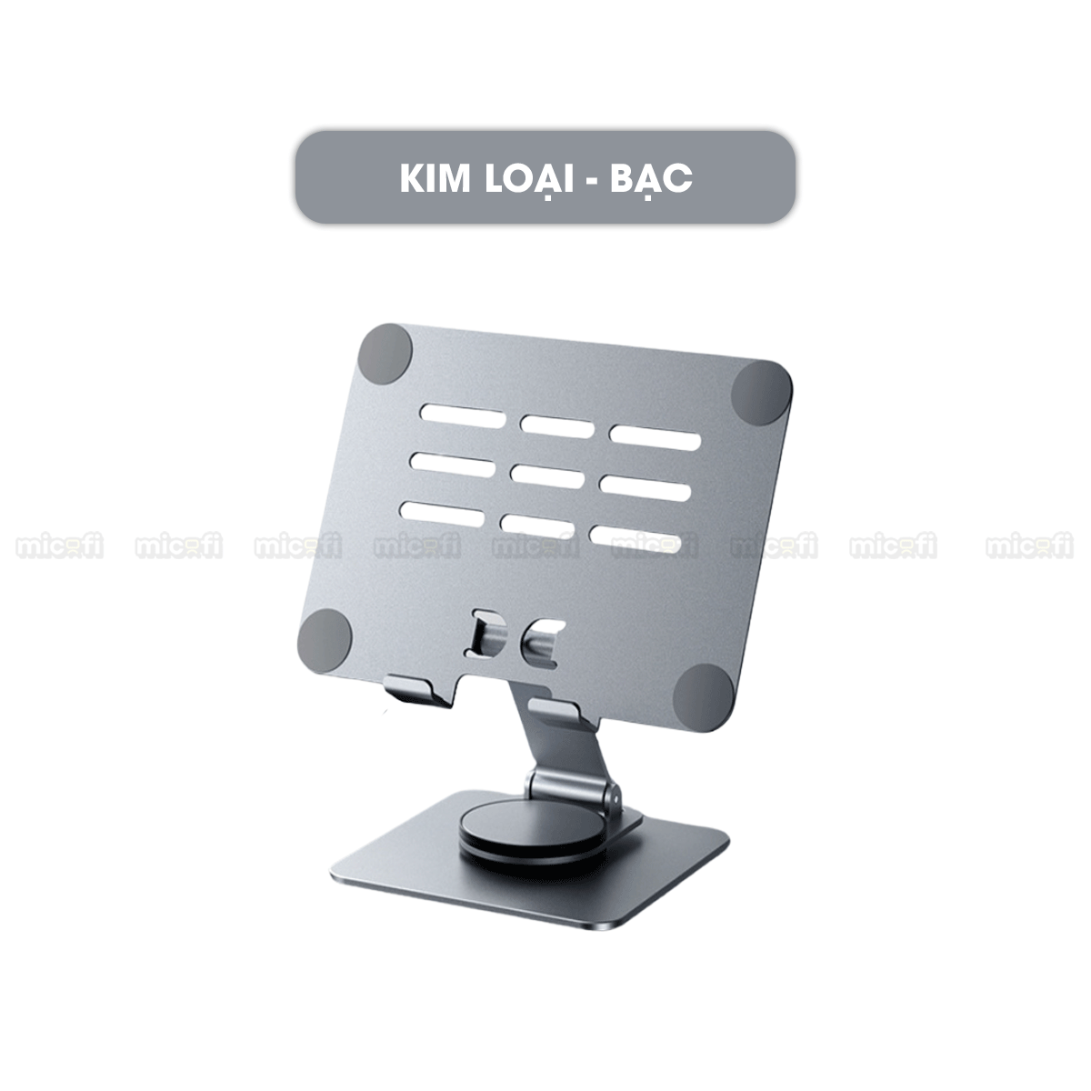 Giá Đỡ Ipad Micofi, Kê Điện Thoại, Giá Đỡ Máy Tính Bảng Xoay 360 Độ, Kệ Ipad Tản Nhiệt Tablet Acrylic Kim Loại