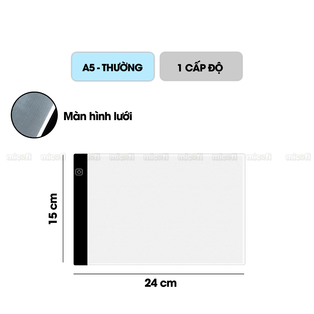 Bảng Vẽ Hắt Sáng Micofi A4, Bảng Đèn Vẽ Tranh Kĩ Thuật Phát Sáng LED A5, Đèn Chiếu Tập Vẽ Scan Tranh Điều Chỉnh Độ Sáng
