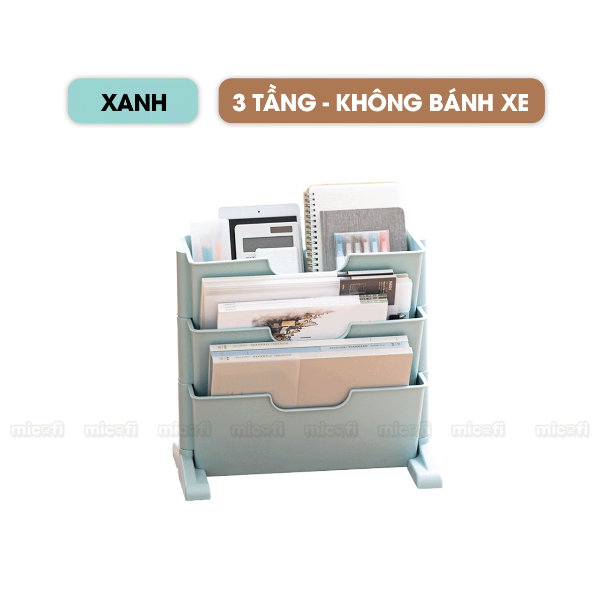 Kệ Sách Micofi, Giá Sách 3 Và 2 Tầng Có Bánh Xe, Kệ Đựng Hồ Sơ Đứng Nhiều Tầng Để Đồ Tài Liệu Giấy Tờ Văn Phòng Di Động