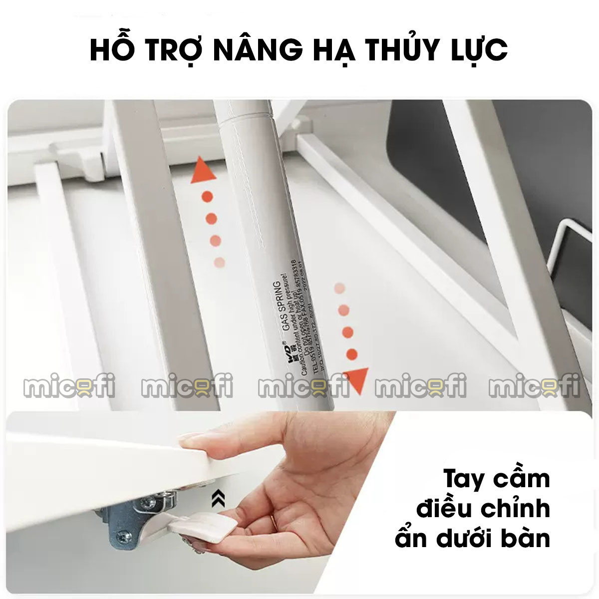 Bàn Nâng Hạ Micofi 2 Tầng Điều Chỉnh Chiều Cao Đứng Làm Việc