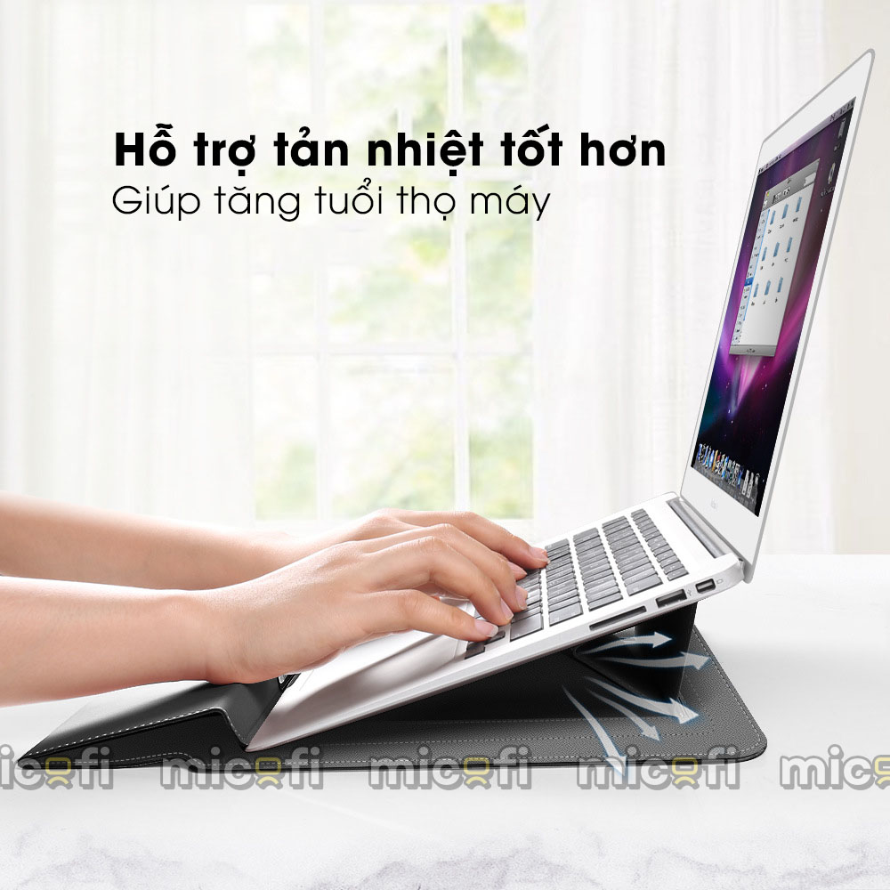 Túi Da Đựng Laptop Micofi Chống Nước Cho Máy Tính Macbook, Surface, Dell, Asus, Acer