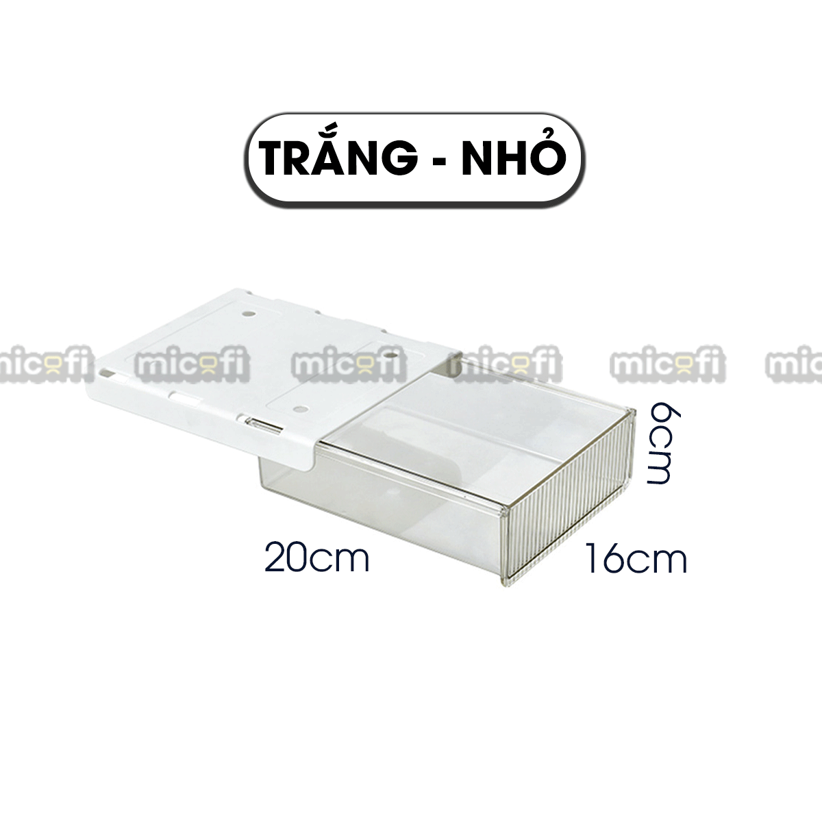Ngăn Kéo Dưới Bàn Micofi Trong Suốt, Đựng Đồ Văn Phòng Phẩm Tiện Lợi