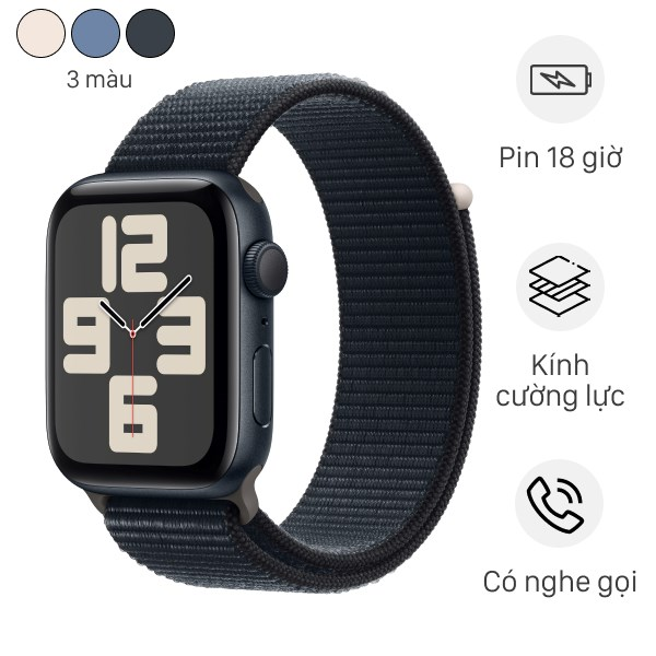 Apple Watch SE 2023 GPS 40mm Viền Nhôm Dây Vải - Chính hãng VN/A