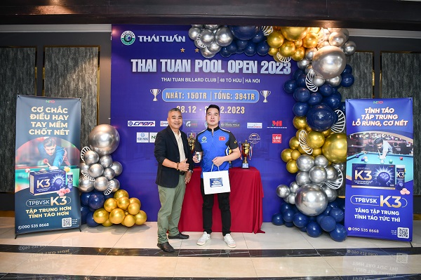 NHÃN HÀNG K3 ĐỒNG HÀNH CÙNG GIẢI THÁI TUẤN POOL OPEN 2023