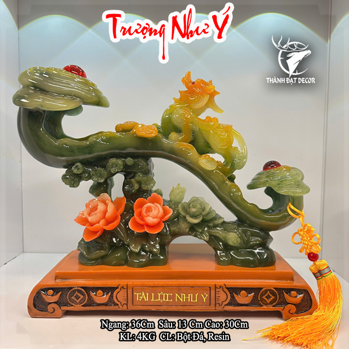 Tượng Phong Thủy Trượng Như Ý, Thu Hút May Mắn, Công Danh , Quà Tặng Tân Gia Khai Trương Sinh Nhật