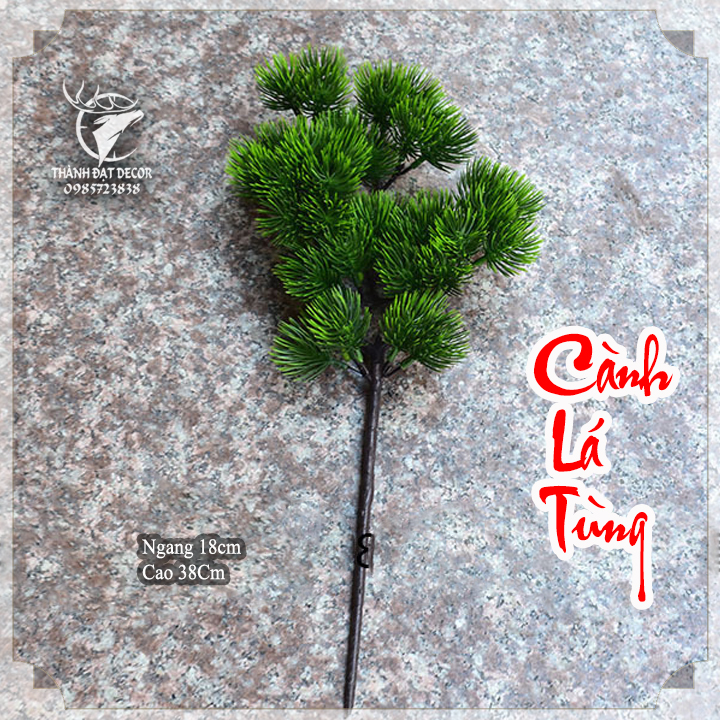 Cành Cây Lá Bách, lá Tùng Bằng Nhựa KT 15x36cm , Dùng Trang Trí Cây Cảnh, Lũa bonsai Tiểu Cảnh, Hồ Cá Thủy Sinh