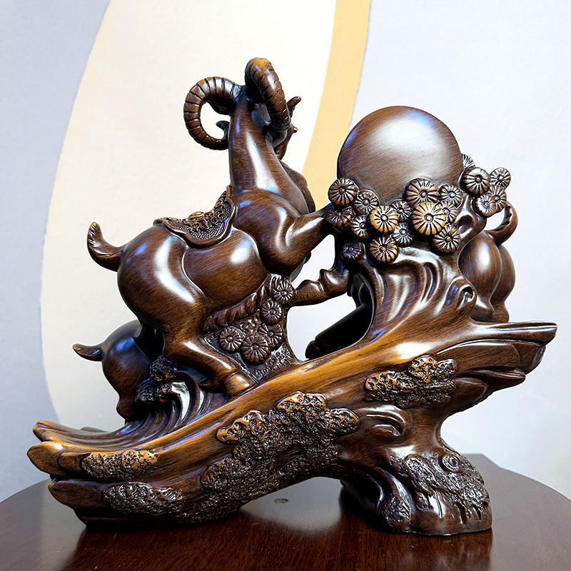 Tượng 3 con Dê 33x14x29cm phong thủy , Quà Tặng Tuổi Mùi Decor tân gia khai trương sinh nhật