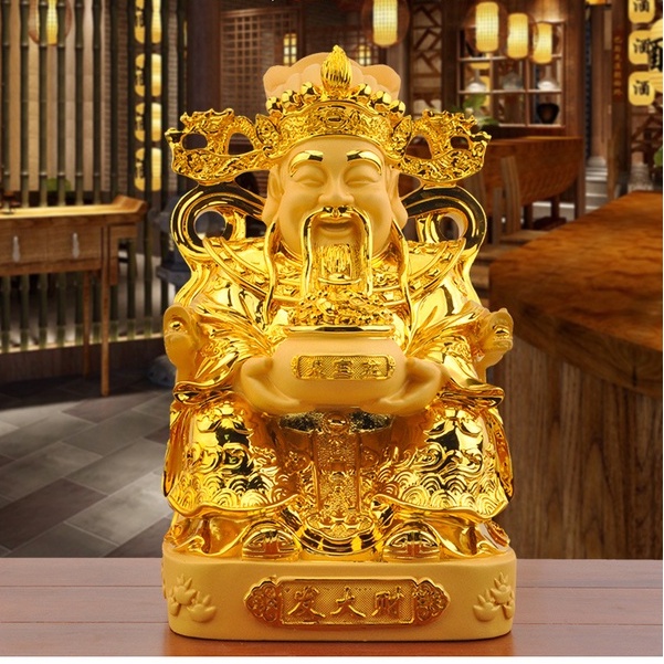Tượng Ông Thần Tiền Size 24Cm, Quan Thần Linh ,Triệu công Minh, Đồ Thờ Cúng , Vật Phẩm Phong Thủy