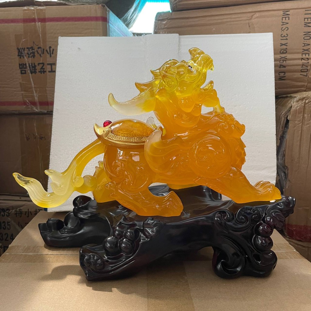 Tượng Tỳ Hưu Trấn Trạch Chiêu Tài size 32, Trang Trí Nội Thất Quà Tặng Tân Gia, Khai Trương, Sinh Nhật, Tặng Sếp