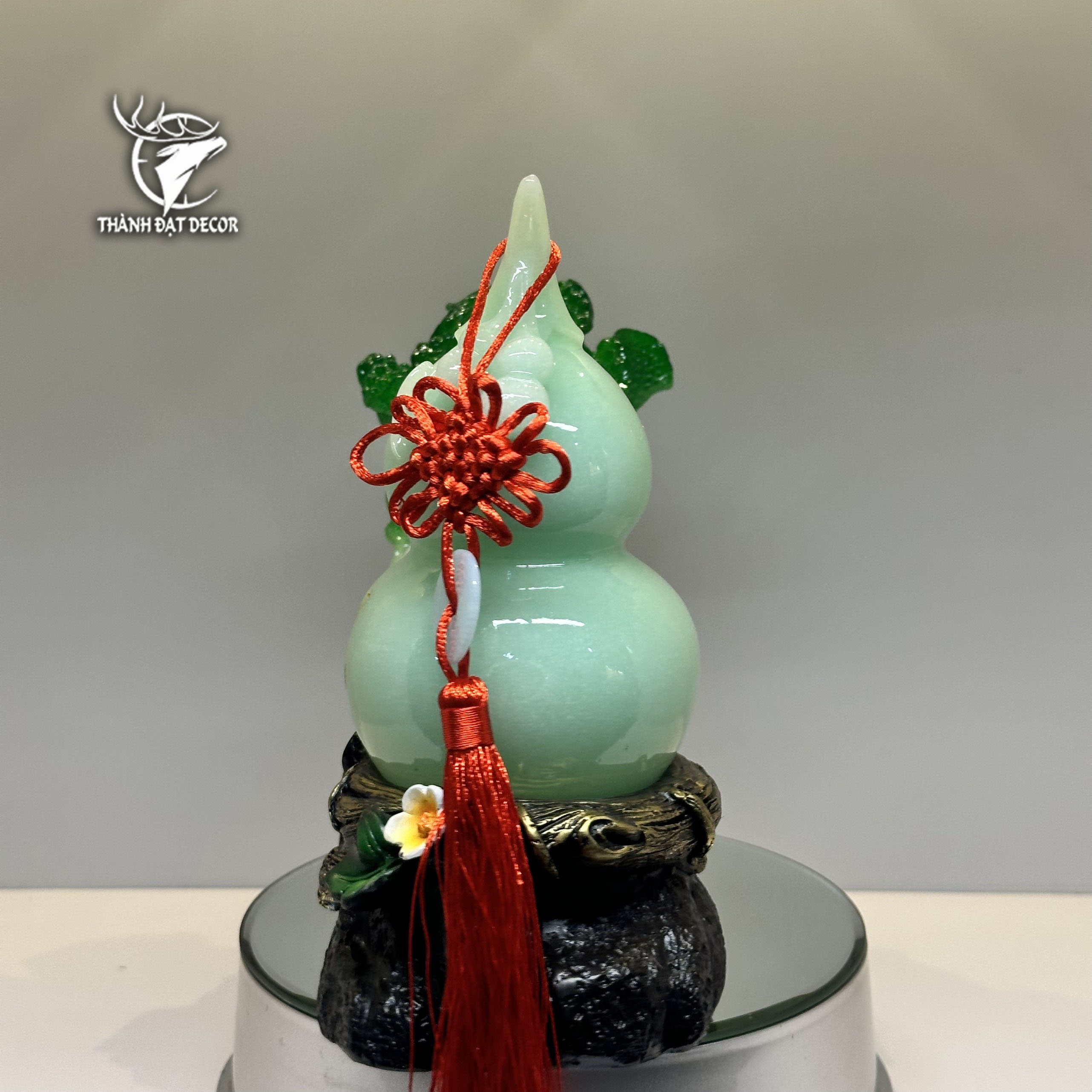 Tượng Phong Thủy Hồ Lô Trắng Bắp Cải size 22, Quà Tặng Tân Gia, Khai Trương, Sinh Nhật, Trang Trí Decor