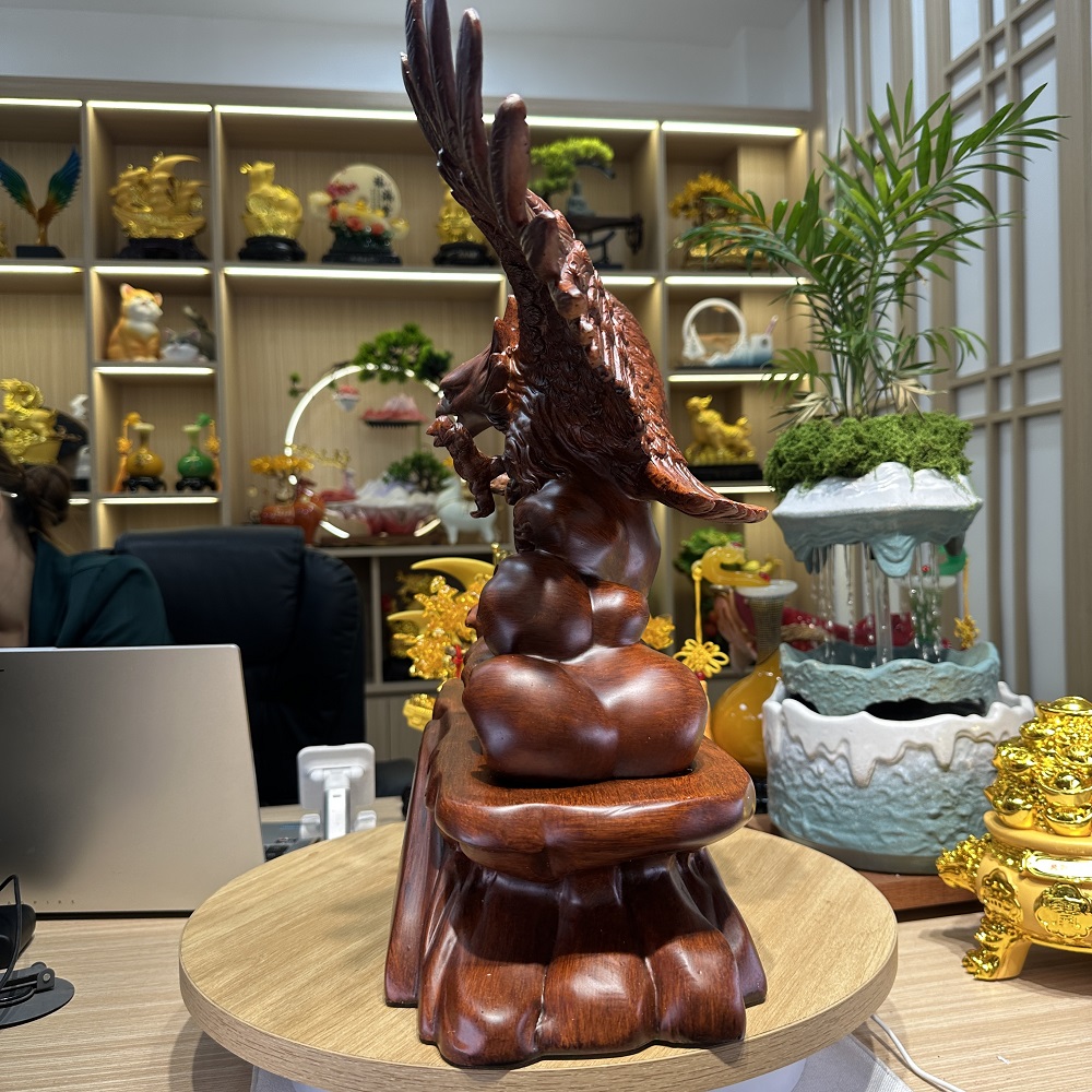 Tượng Đại Bàng Tung Cánh 45*18*43cm, Quà Tặng Decor Phong Thuỷ Tân Gia Khai Trương Sinh Nhật
