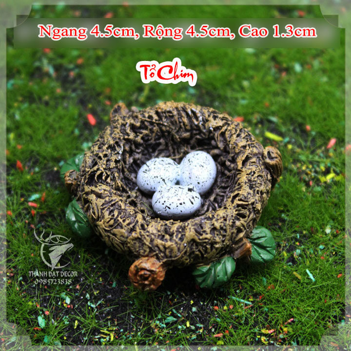Tượng Chim Sẻ mini Trang Trí Tiểu Cảnh Terrarium, DIY , Cây Bonsai.