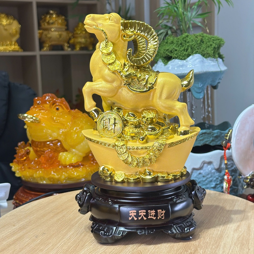 Tượng Phong Thuỷ Linh Vật 12 Con Giáp 18x15x29cm, Quà Tặng Decor Tân Gia Khai Trương Sinh Nhật