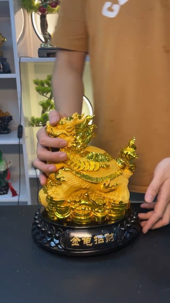 Tượng Long Quy Chiêu Tài , Rùa Đầu Rồng, Quà Tặng Tân Gia Khai Trương Sinh Nhật Trang Trí Nhà Cửa