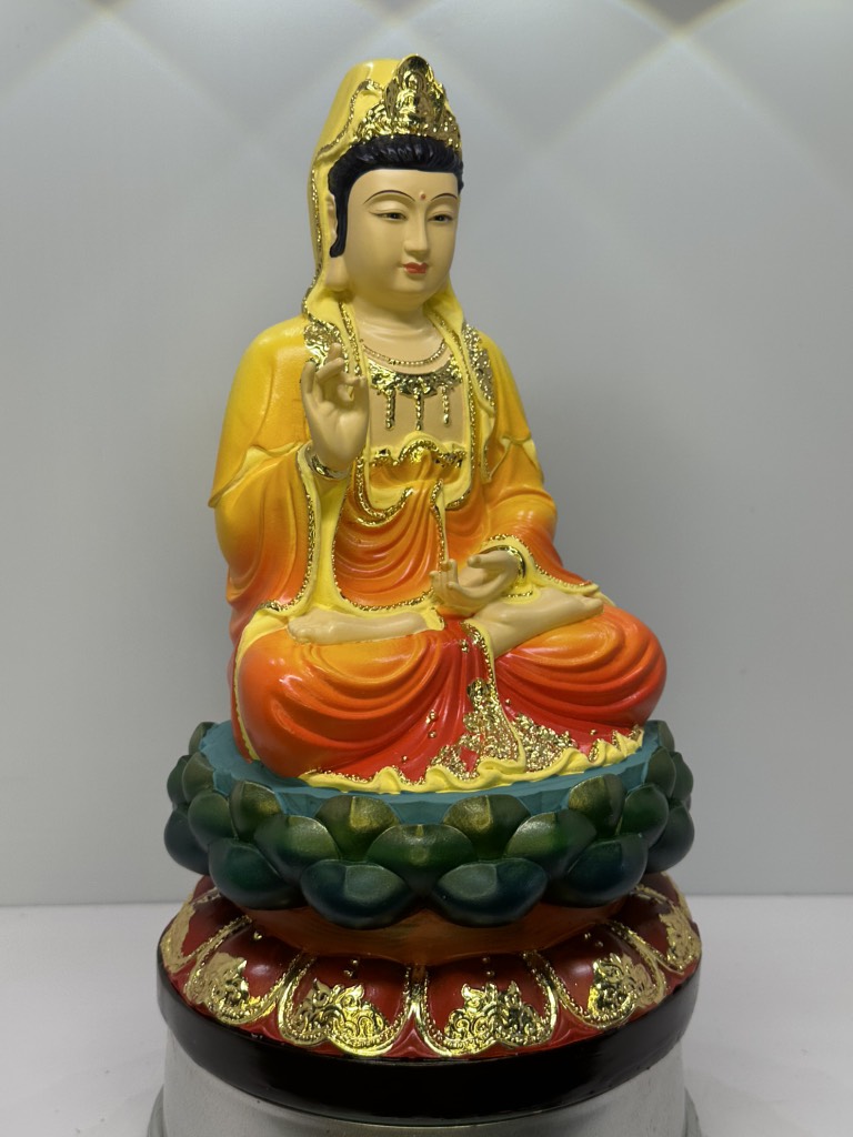 Tượng Tam Thế Phật Quan Âm Bồ Tát , Phật A Di Đà, Địa Tạng Chất Liệu Polyresin Size 30Cm , Tượng Thờ Cúng , Quà Tặng