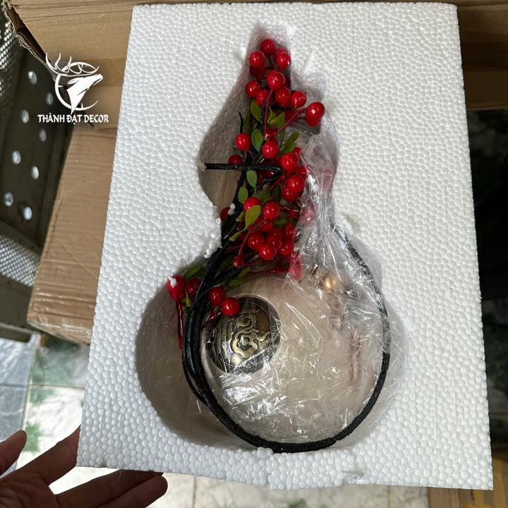 BÌNH Hồ Lô Phong Thuỷ Trắng – THU HÚT TÀI LỘC, BÌNH AN GIA ĐẠO, Quà Tặng Decor Tân Gia Khai Trương