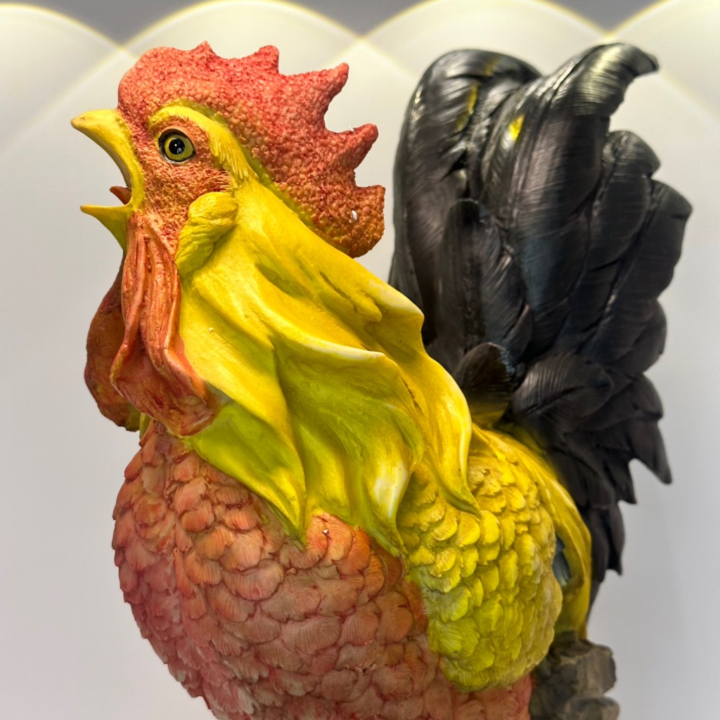 Tượng Gà Phong Thủy size 38cm Dành Cho Người Tuổi Dậu, Trang Trí Nhà Cửa Sân Vườn, Quà Tặng Sinh Nhật, Tân Gia