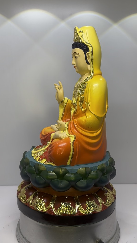 Tượng Tam Thế Phật Quan Âm Bồ Tát , Phật A Di Đà, Địa Tạng Chất Liệu Polyresin Size 30Cm , Tượng Thờ Cúng , Quà Tặng