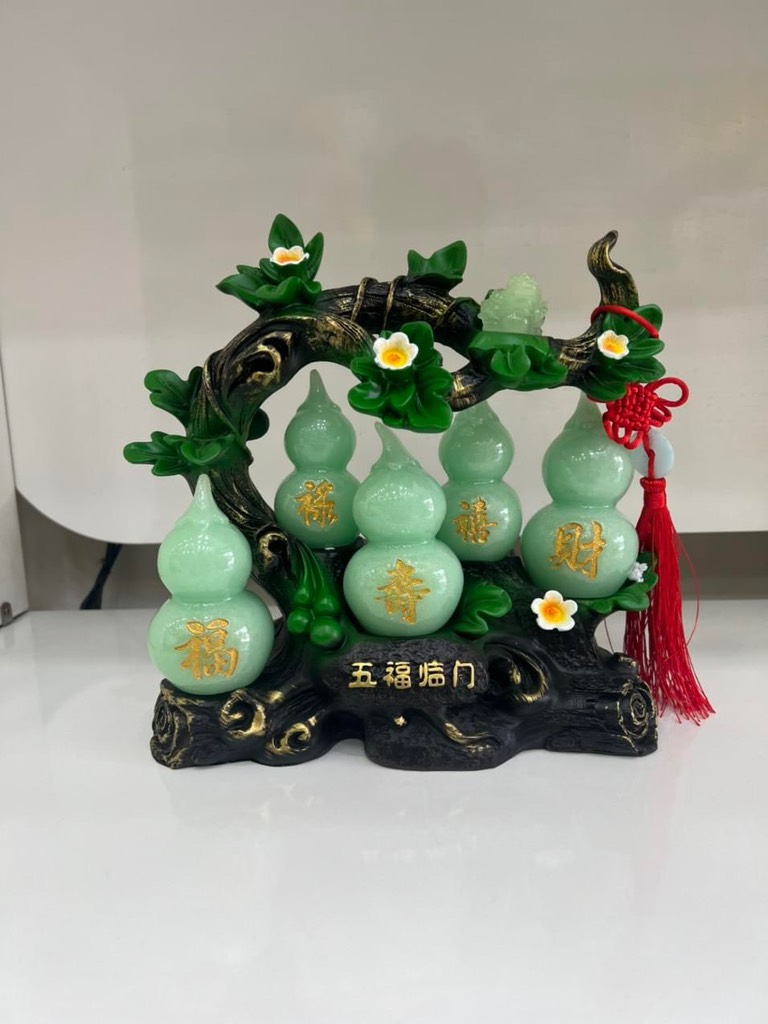 Tượng Phong Thủy Hồ Lô Ngũ Phúc, Vật Phẩm Phong Thủy Làm Quà Tặng Tân Gia, Khai Trương, Sinh Nhật