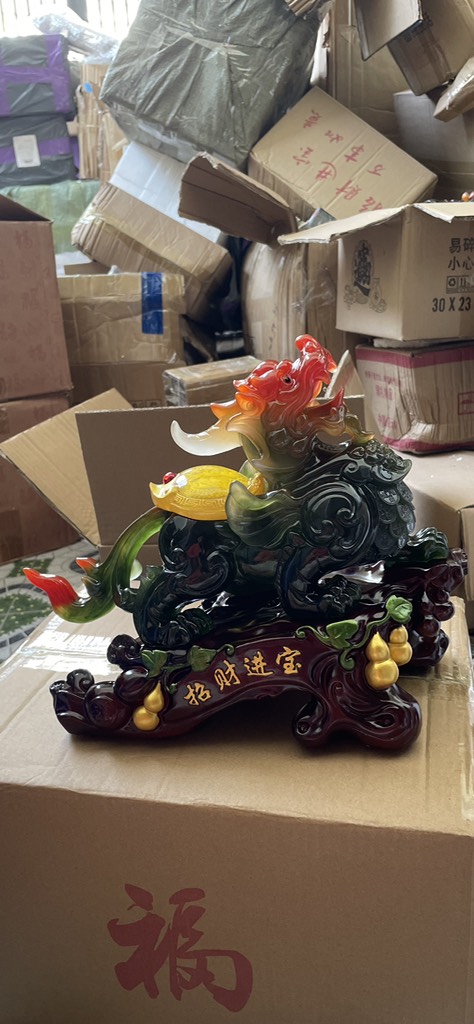 Tượng Tỳ Hưu Trấn Trạch Chiêu Tài size 32, Trang Trí Nội Thất Quà Tặng Tân Gia, Khai Trương, Sinh Nhật, Tặng Sếp