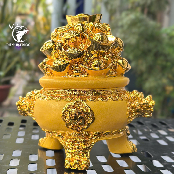 Lư Vàng Chiêu Tài Tụ Bảo – Biểu Tượng Thu Hút Tài Lộc & May Mắn