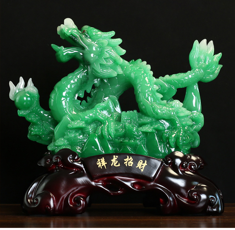 Tượng Con Rồng Cầm Minh Châu Phong Thủy Dành Cho Người Tuổi Thìn, Quà Tặng Trang Trí Nhà Cửa, Decor  Khai Trương
