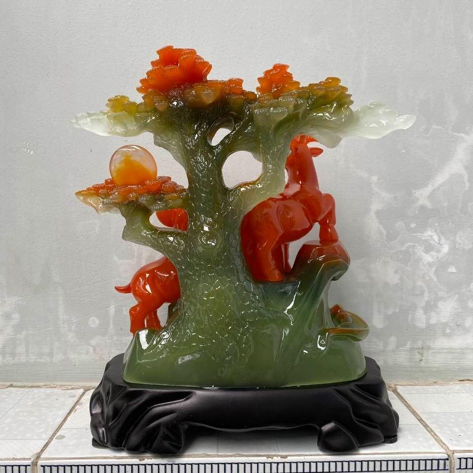 Tượng Dê Phong Thủy 23x13x24 Cho Người Tuổi Mùi, Quà Tặng Sinh Nhật, Tân Gia, Khai Trương Decor Sinh nhật Decor Phòng Trang Trí Nhà Đồng