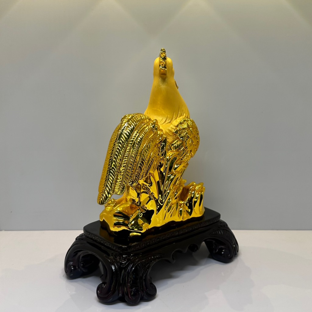 Tượng Gà Vàng Kim Kê Phong Thủy Size 28 Cm Dành Cho Người Tuổi Dậu, Trang Trí Quà Tặng Sinh Nhật, Tân Gia, Khai Trương