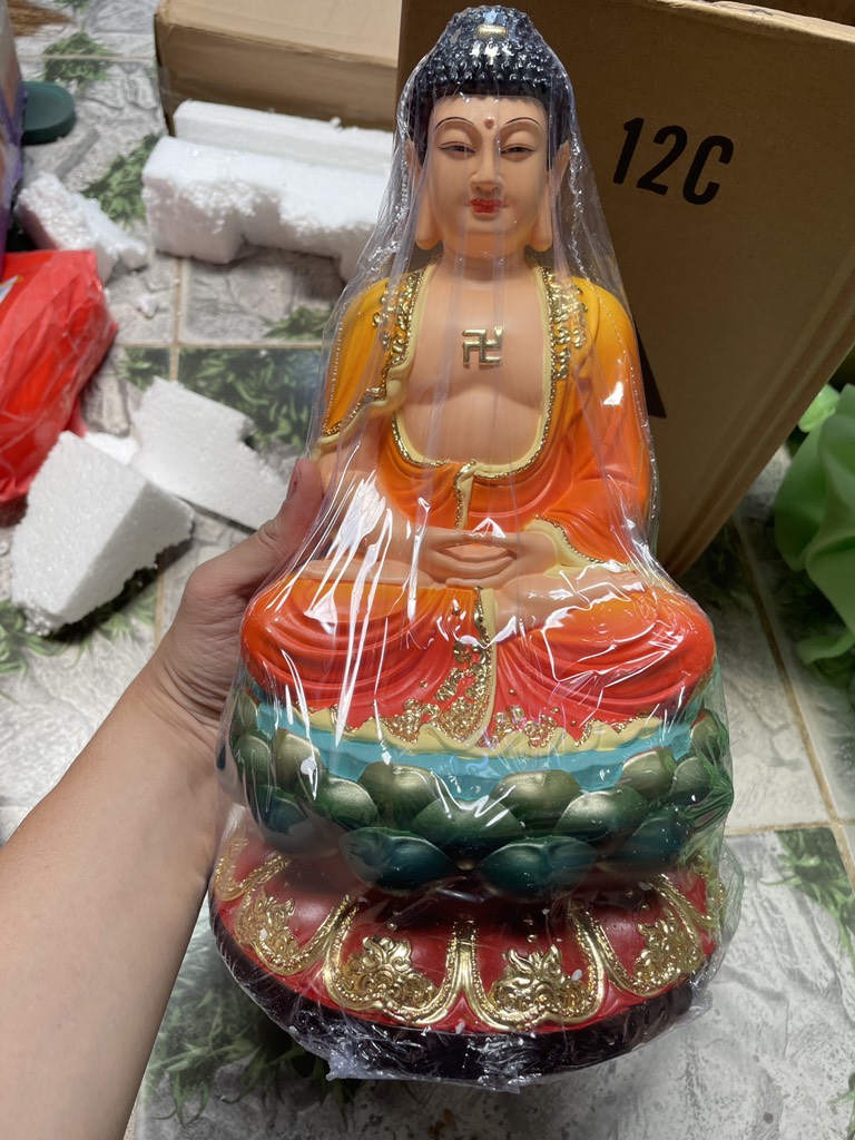 Tượng Tam Thế Phật Quan Âm Bồ Tát , Phật A Di Đà, Địa Tạng Chất Liệu Polyresin Size 30Cm , Tượng Thờ Cúng , Quà Tặng