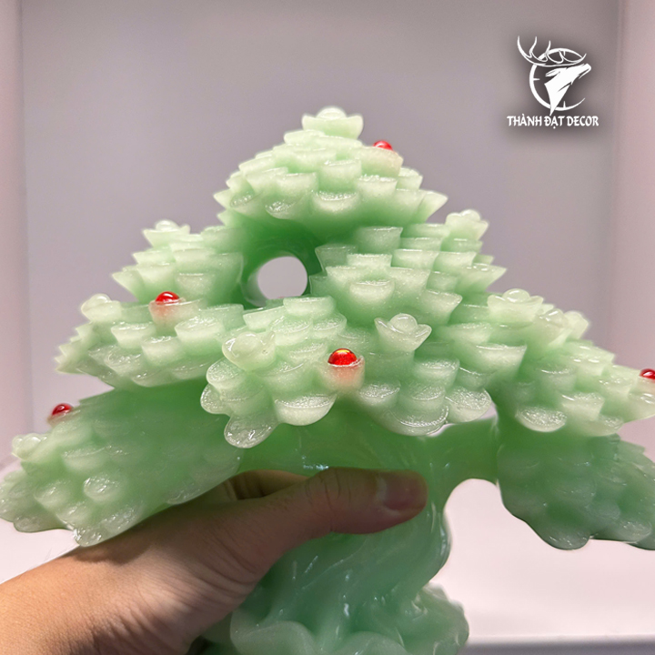 CÂY TÀI LỘC PHONG THỦY MÀU NGỌC BÍCH - CHIÊU TÀI HÚT LỘC CHO GIA CHỦ Quà Tặng Tân Gia Khai Trương