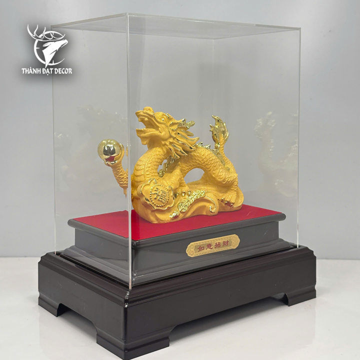 Hộp Quà Tượng Rồng Như Ý Chiêu Tài – Decor Phong Thủy, Quà Tặng Tân Gia Khai Trương, Sinh Nhật