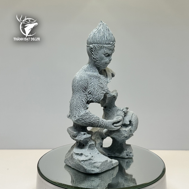 Tượng Tôn Ngộ Không Bằng Đá Sa Thạch , Đấu Chiến Thắng Phật , Tề Thiên Đại Thánh Trang Trí Tiểu Cảnh