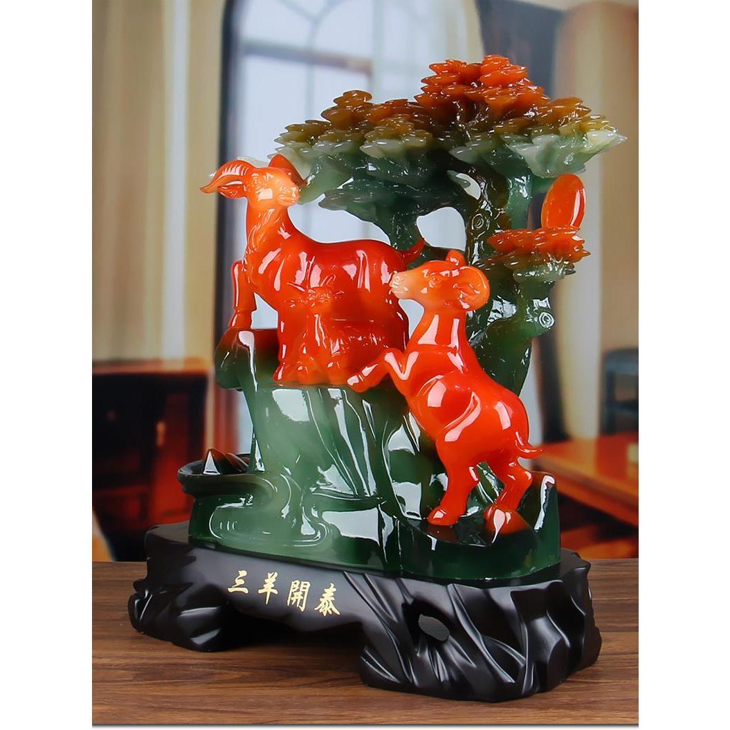 Tượng Dê Phong Thủy Cho Người Tuổi Mùi, Quà Tặng Sinh Nhật, Tân Gia, Khai Trương Decor Sinh nhật Decor Phòng Trang Trí Nhà Đồng