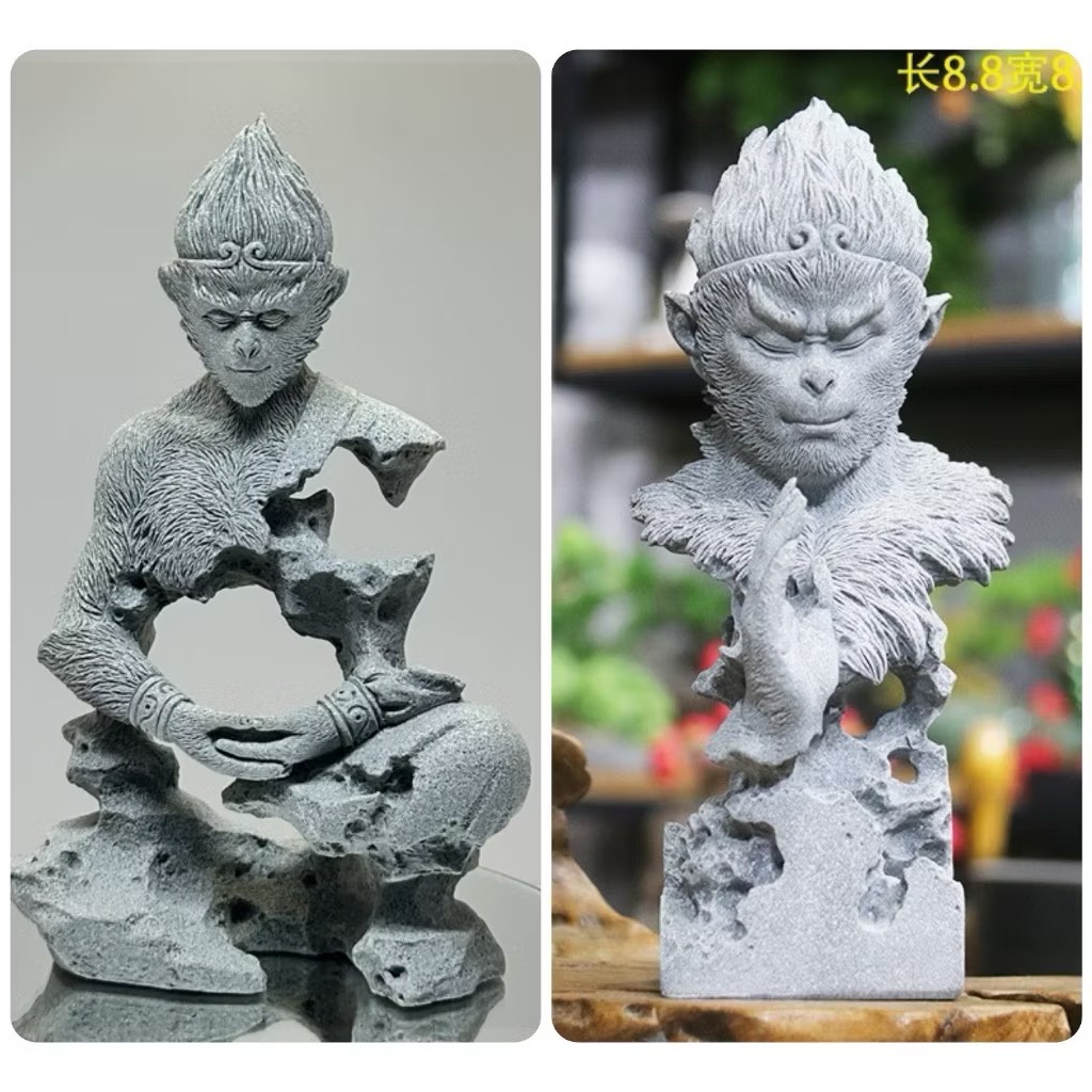 Tượng Tôn Ngộ Không Bằng Đá Sa Thạch , Đấu Chiến Thắng Phật , Tề Thiên Đại Thánh Trang Trí Tiểu Cảnh