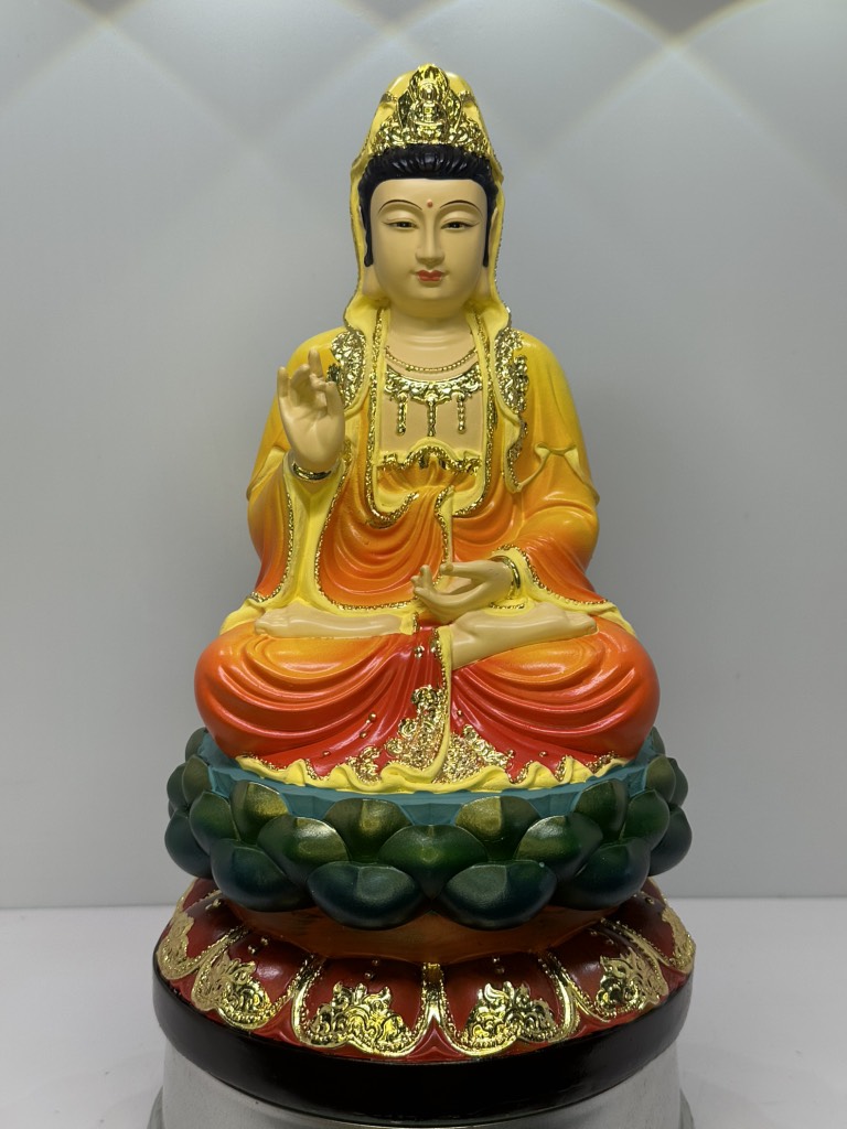 Tượng Tam Thế Phật Quan Âm Bồ Tát , Phật A Di Đà, Địa Tạng Chất Liệu Polyresin Size 30Cm , Tượng Thờ Cúng , Quà Tặng