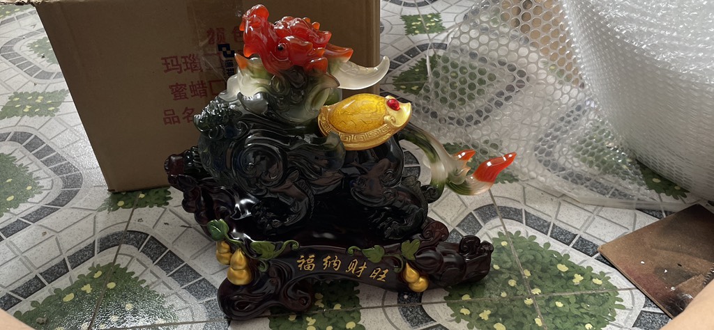 Tượng Tỳ Hưu Trấn Trạch Chiêu Tài size 32, Trang Trí Nội Thất Quà Tặng Tân Gia, Khai Trương, Sinh Nhật, Tặng Sếp